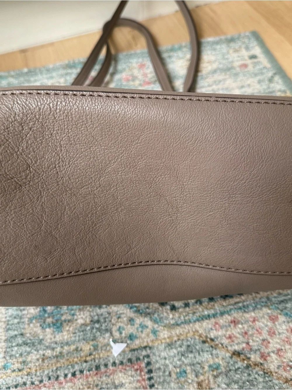 Frye Taupe Leather Tote Bag Shoulder Shopper